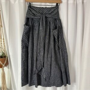 Vintage PDT Striped Midi Skirt